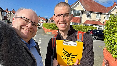 Campaigning with David in Clwyd North