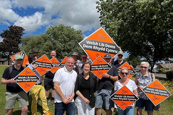 Flintshire LibDems on the campaign trail
